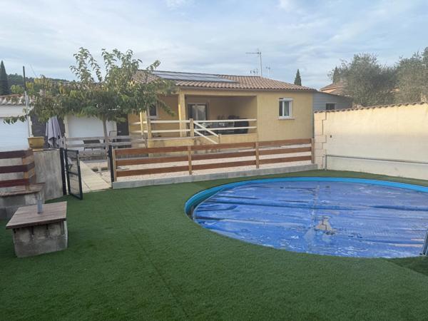 Maison à vendre 5 pièces, 820m² de terrain piscine SAINT MARTIN DE VALGALGUES (30)