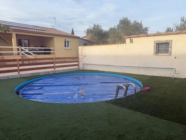 Maison à vendre 5 pièces, 820m² de terrain piscine SAINT MARTIN DE VALGALGUES (30)