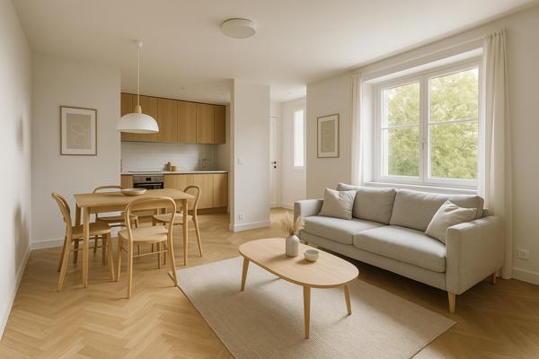 3 pièces – 57,2 m² – 3ᵉ étage – Face au parc Pic