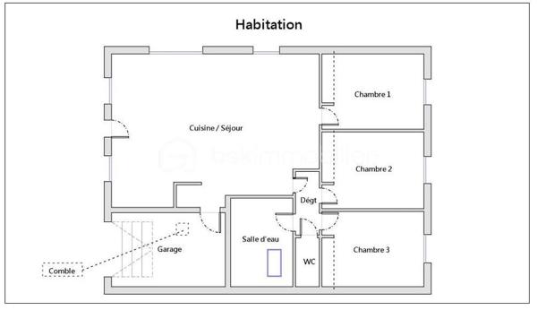 Maison traditionnelle de 80 m²
