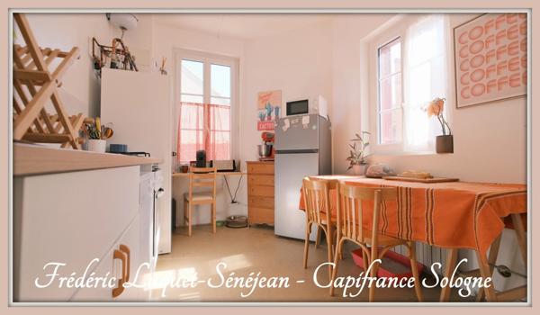 Maison de ville à vendre 4 pièces dont studio indépendant, jardin & dépendances - DPE B - LA FERTE SAINT AUBIN (45)