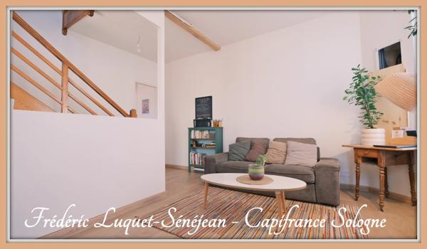 Maison de ville à vendre 4 pièces dont studio indépendant, jardin & dépendances - DPE B - LA FERTE SAINT AUBIN (45)