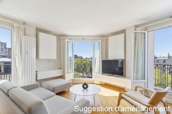 Appartement d'angle en étage élevé avec vue de rêve