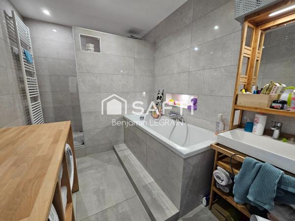 Maison semi-ind de 127m², 5p, 3ch , jardin, garage