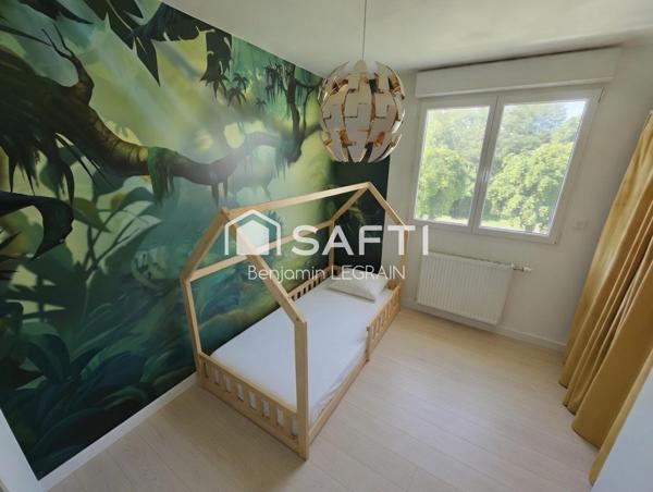 Maison semi-ind de 127m², 5p, 3ch , jardin, garage