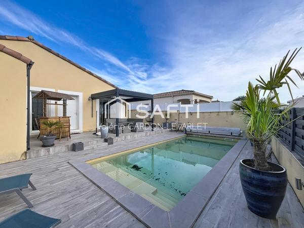 maison de plain pied 116 m2 avec piscine chauffée