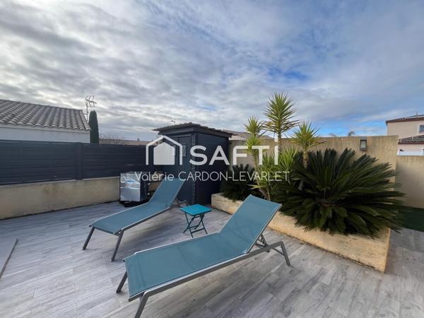 maison de plain pied 116 m2 avec piscine chauffée