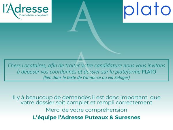 Studio Puteaux/Rue de la République 23.43 m2 Cave + Parking