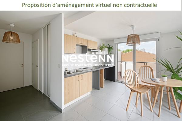 A VENDRE - Tournefeuille - Appartement T3 de 63m² avec grande terrasse et 2 places de parking
