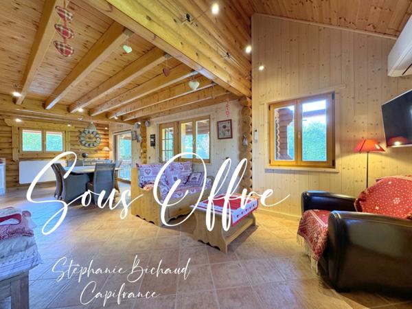Maison chalet en rondin à vendre 4 pièces ANCELLE (05)