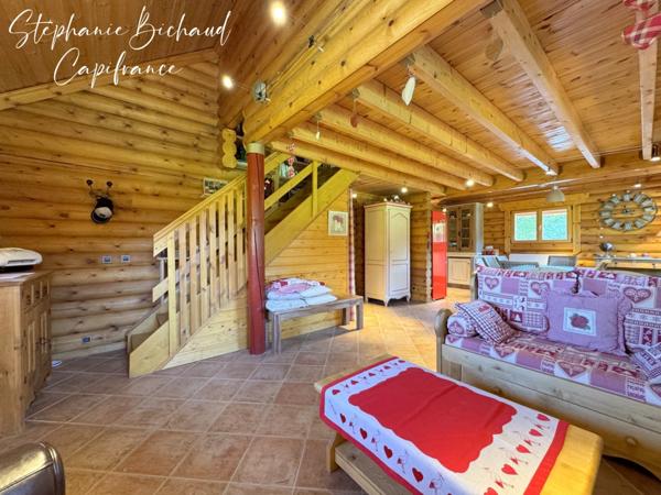 Maison chalet en rondin à vendre 4 pièces ANCELLE (05)