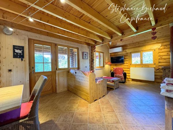 Maison chalet en rondin à vendre 4 pièces ANCELLE (05)