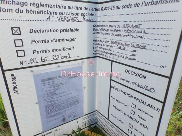 Terrain à vendre de 918 m²