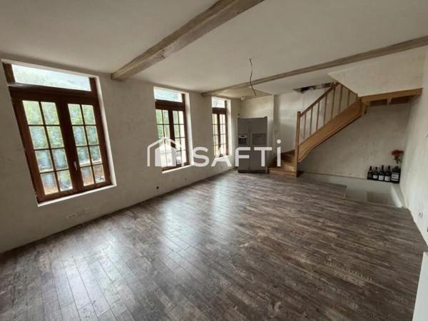 Maison 62 m² – 3 niveaux – À terminer de rénover – Idéal investisseur ou 1er achat !