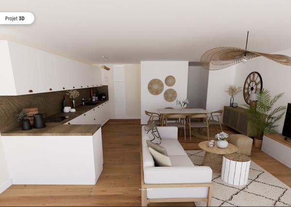 Appartement 81 m2 - 3 chambres + cave et parking