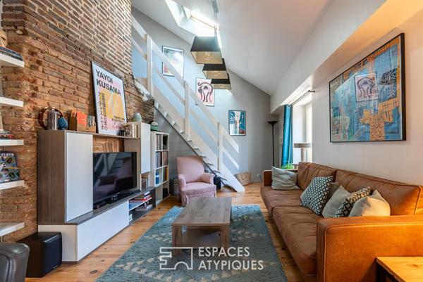 Duplex esprit loft en dernier étage