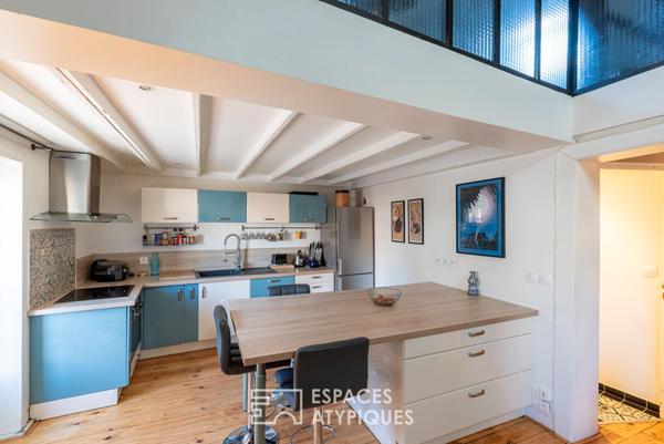 Duplex esprit loft en dernier étage