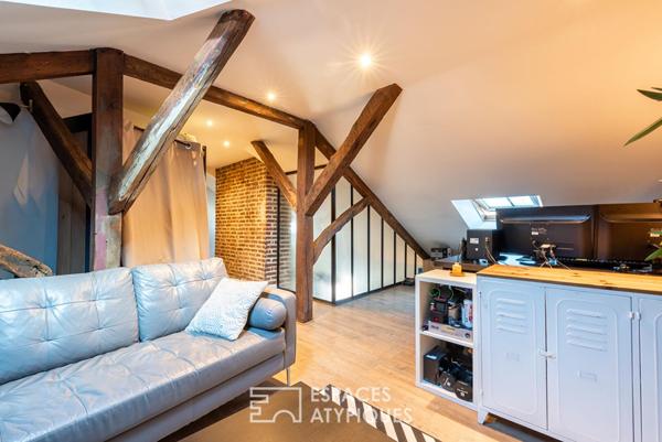Duplex esprit loft en dernier étage