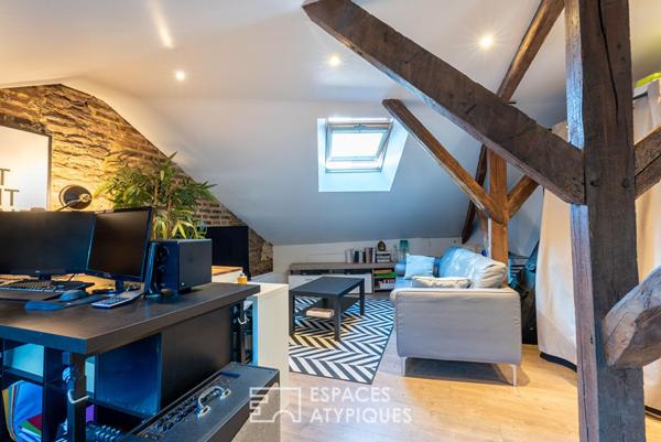 Duplex esprit loft en dernier étage