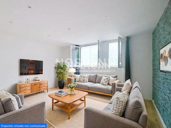 Appartement rénové Dreux T3 avec stationnement couvert et cave, secteur gare, 2 chambres, accessible PMR, résidence sécurisée