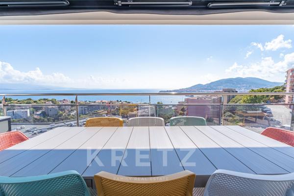 Appartement contemporain avec vue panoramique sur le golfe d’Ajaccio à deux pas des plages