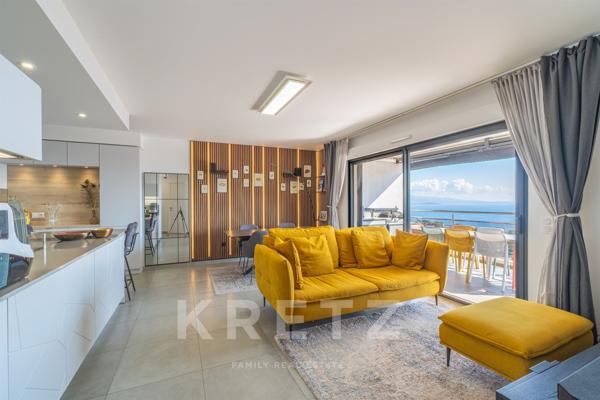 Appartement contemporain avec vue panoramique sur le golfe d’Ajaccio à deux pas des plages