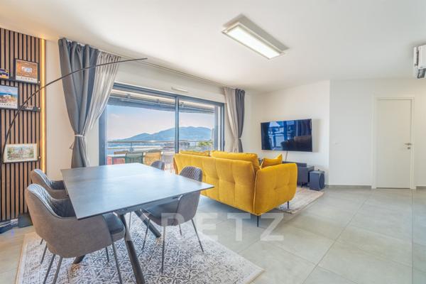Appartement contemporain avec vue panoramique sur le golfe d’Ajaccio à deux pas des plages