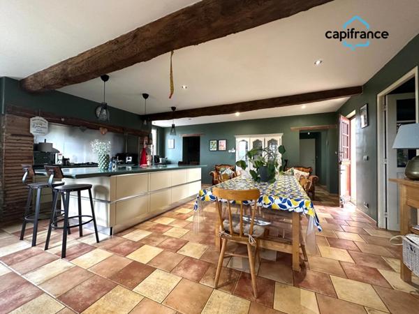 Salvagnac 81, magnifique propriété T9-T10 450 m² (dont 3 Gîtes loués), terrain de 1.6 hectares