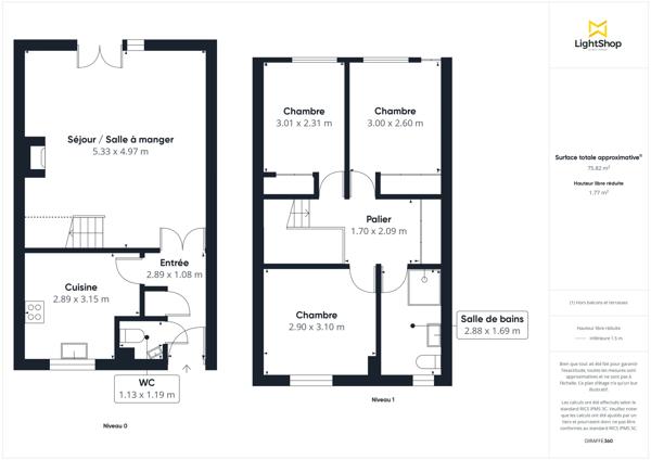 Maison 4 pièces, 79 m² - Terrasse 20 m² et jardin - Allée Georges Brassens, Neuilly-sur-Marne