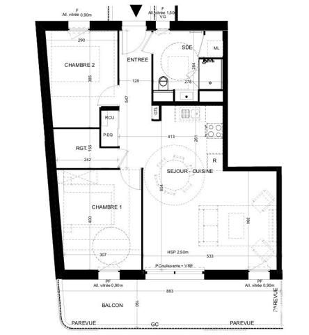 Appartement à vendre 3 pièces 70 m² La Rochelle