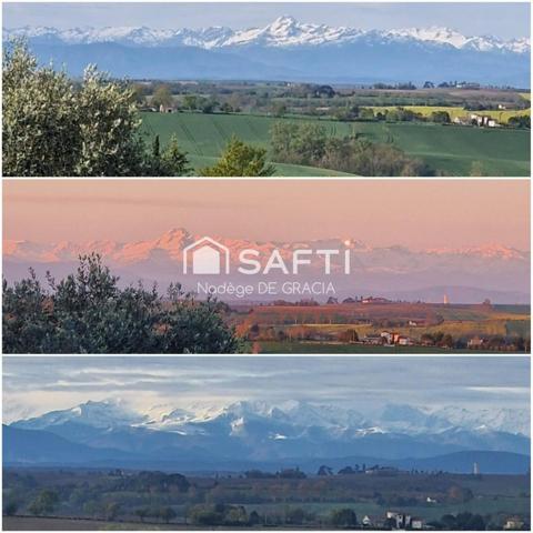 Magnifique maison T6 avec vue Pyrénées à 180°
