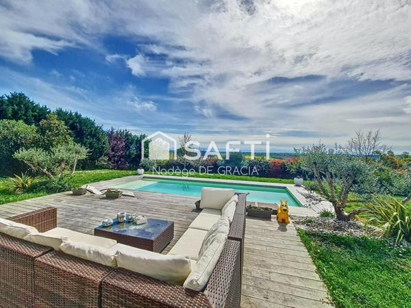 Magnifique maison T6 avec vue Pyrénées à 180°