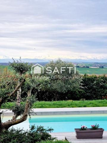 Magnifique maison T6 avec vue Pyrénées à 180°