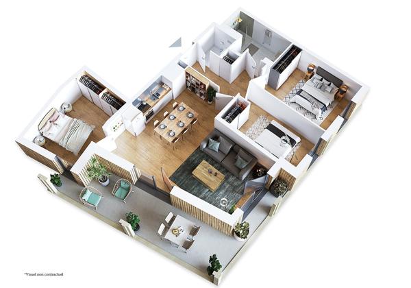Appartement Type 4 - Résidence Alizé