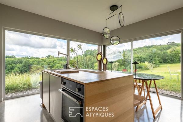 Maison d’architecte et sa vue panoramique