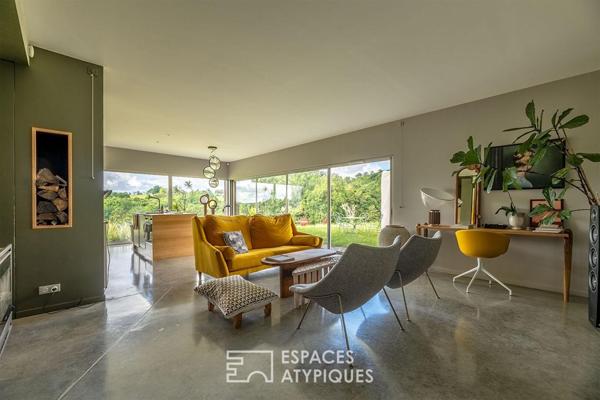 Maison d’architecte et sa vue panoramique