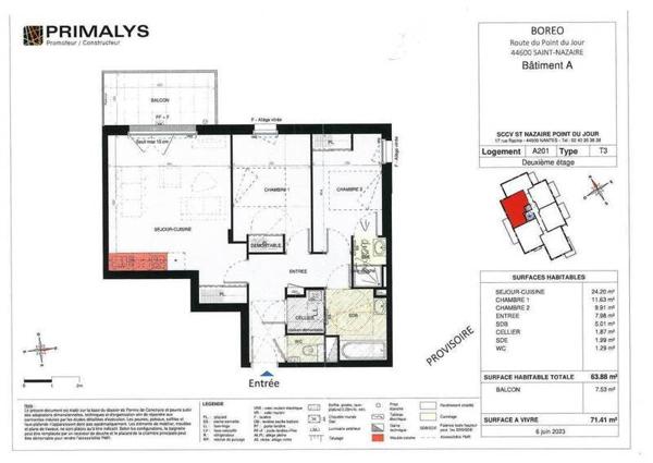 Appartement 3 pièces - 44600 Saint-Nazaire