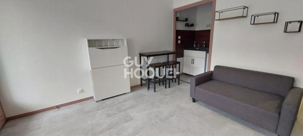 Studio meublé, chauffage et eau froide 27.89 m², balcon