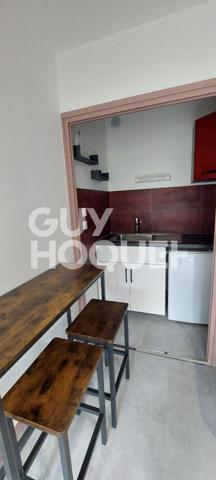 Studio meublé, chauffage et eau froide 27.89 m², balcon