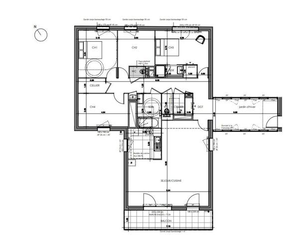 Appartement à vendre 5 pièces 133 m² Rennes