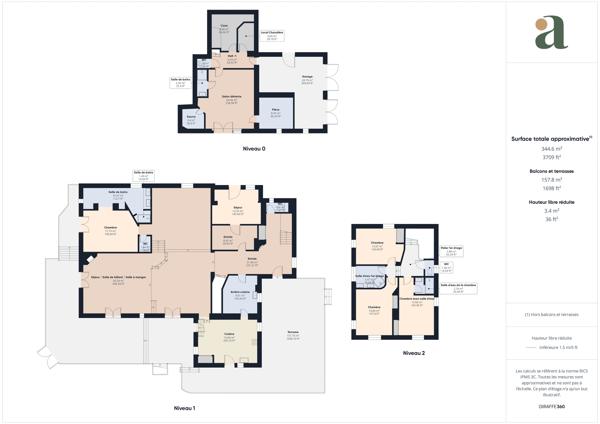 Splendide villa de 296 m² avec piscine, sauna, spa, terrain de 1,2 ha et vue exceptionnelle à Rognes (13840)