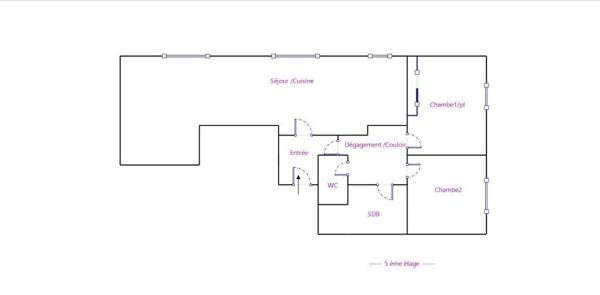 Appartement à vendre 3 pièces 71 m² Saint-Denis