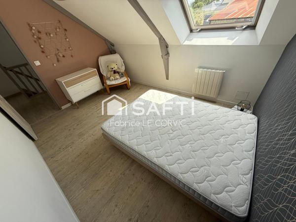 LONGERE DE CARACTERE DE 138 M2 EN CAMPAGNE DE LOCMINE SUR TERRAIN DE 1240 M2