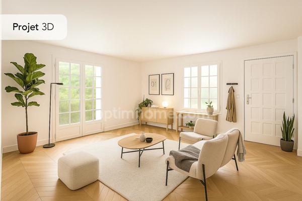 Proximité de Pont l'Evèque - Maison de 144 m2 - 3 chambres dont 1 rdc - Dépendance 65 m2 avec garage - Terrain 2177 m2