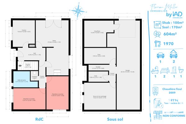 Maison à vendre 5 pièces 100 m² Montbéliard