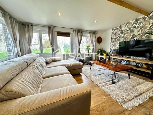 Maison semi plain-pied de 3 chambres avec jardin