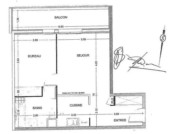 Vente Appartement 2 pièces 44 m2 à Lyon 8