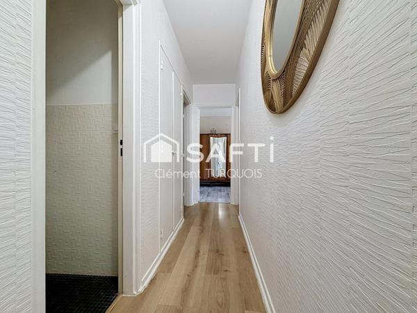 Appartement 84 m² avec 3 chambres, balcon, ascenseur