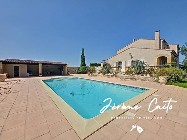 Maison Redessan 6 pièce(s) 178 m2 - 3 Chambres - Piscine - Pool house - Garage