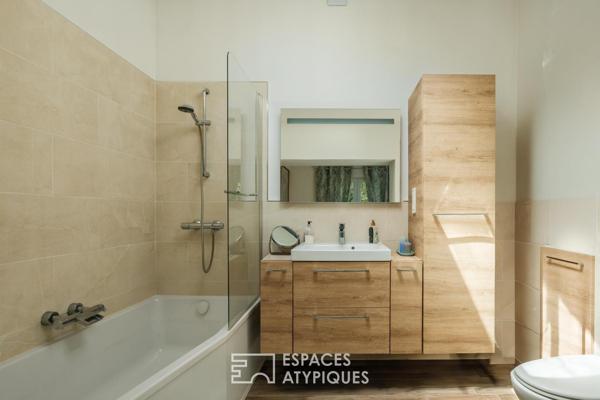 Maison au bord de l’eau, avec son moulin et ses dépendances